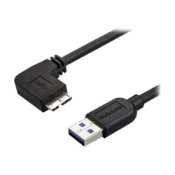 Cable Delgado 2M Micro USB 3.0 Acodado A La Izquierda A USB | APLIUM