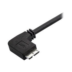 Cable Delgado 2M Micro USB 3.0 Acodado A La Izquierda A USB | APLIUM