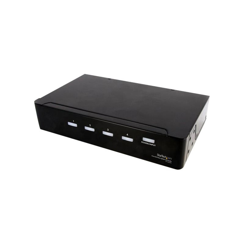 4 Port DVI Video Splitter with Audio | APLIUM
