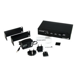4 Port DVI Video Splitter with Audio | APLIUM