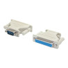 Adaptador Conversor Serie DB9 A DB9 A DB25 Macho A Hembra | APLIUM