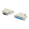 Adaptador Conversor Serie DB9 A DB9 A DB25 Macho A Hembra | APLIUM