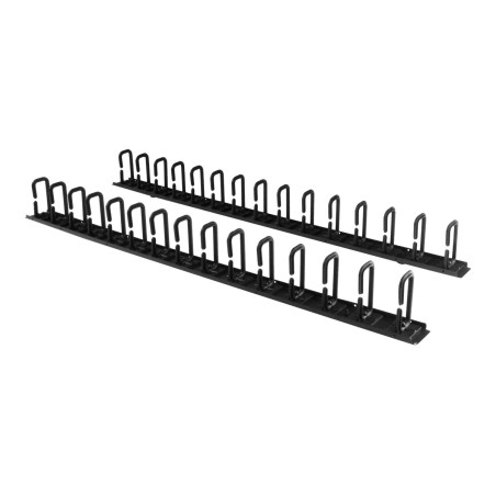 StarTech.com Gestor Organizador Vertical de Cableado con Anillas en D