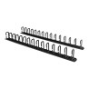 StarTech.com Gestor Organizador Vertical de Cableado con Anillas en D