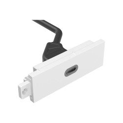 Componente de placa frontal AV modular - módulo USB C - enchufe tipo 3