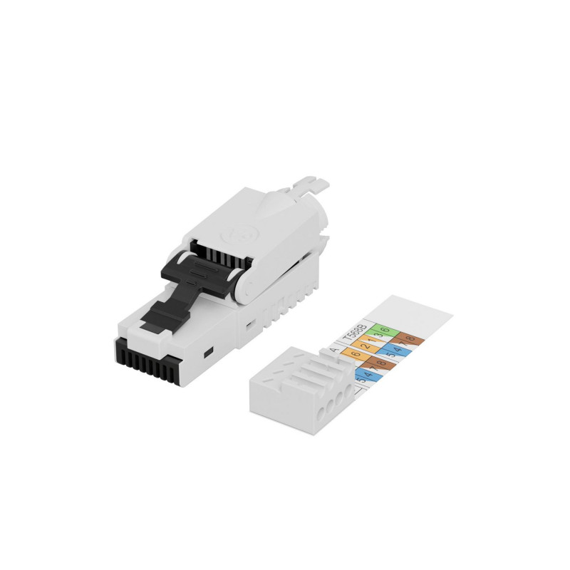 RJ45 UTP plug Cat6a for