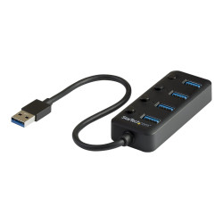StarTech.com Hub USB 3.0 de 4 Puertos - Ladrón USB de 4 Puertos USB-A