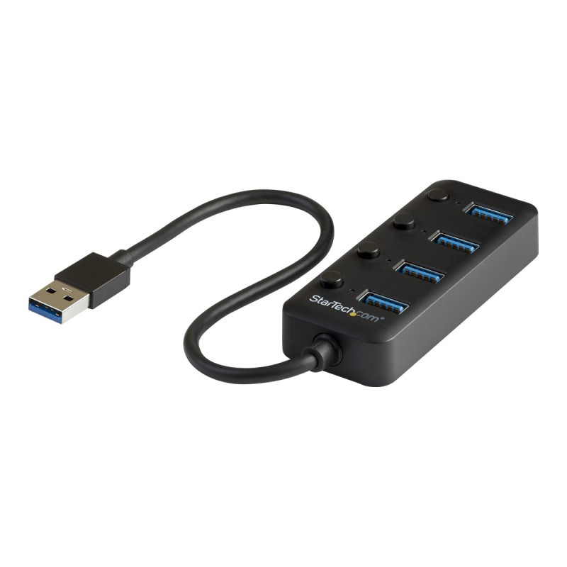 StarTech.com Hub USB 3.0 de 4 Puertos - Ladrón USB de 4 Puertos USB-A