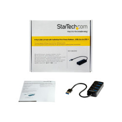StarTech.com Hub USB 3.0 de 4 Puertos - Ladrón USB de 4 Puertos USB-A