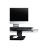 Workfit-tx W/DROPDOWN Kb Tray Pvc Black | APLIUM