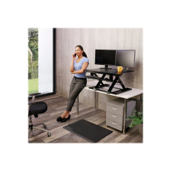 Workfit-tx W/DROPDOWN Kb Tray Pvc Black | APLIUM