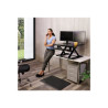Workfit-tx W/DROPDOWN Kb Tray Pvc Black | APLIUM