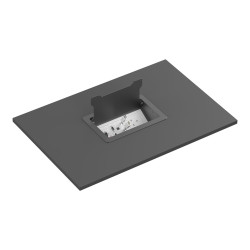 Componente de placa frontal AV modular - marco de mesa - marco montado
