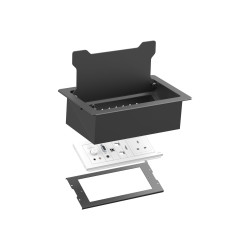 Componente de placa frontal AV modular - marco de mesa - marco montado