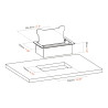 Componente de placa frontal AV modular - marco de mesa - marco montado