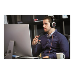 Jabra Evolve 80 MS stereo - Auricular - tamaño completo - cableado - c