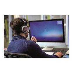 Jabra Evolve 80 MS stereo - Auricular - tamaño completo - cableado - c