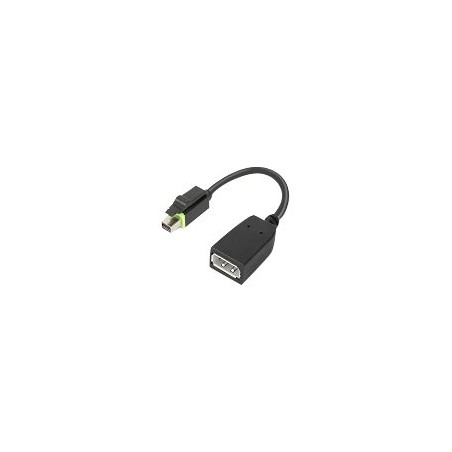 Lenovo - Adaptador DisplayPort - Mini DisplayPort (M) a DisplayPort (H