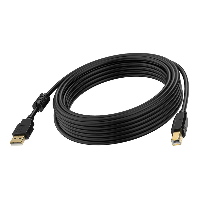 Cable USB 2.0 micro B a A de 3 m - conectores chapados en oro - núcleo