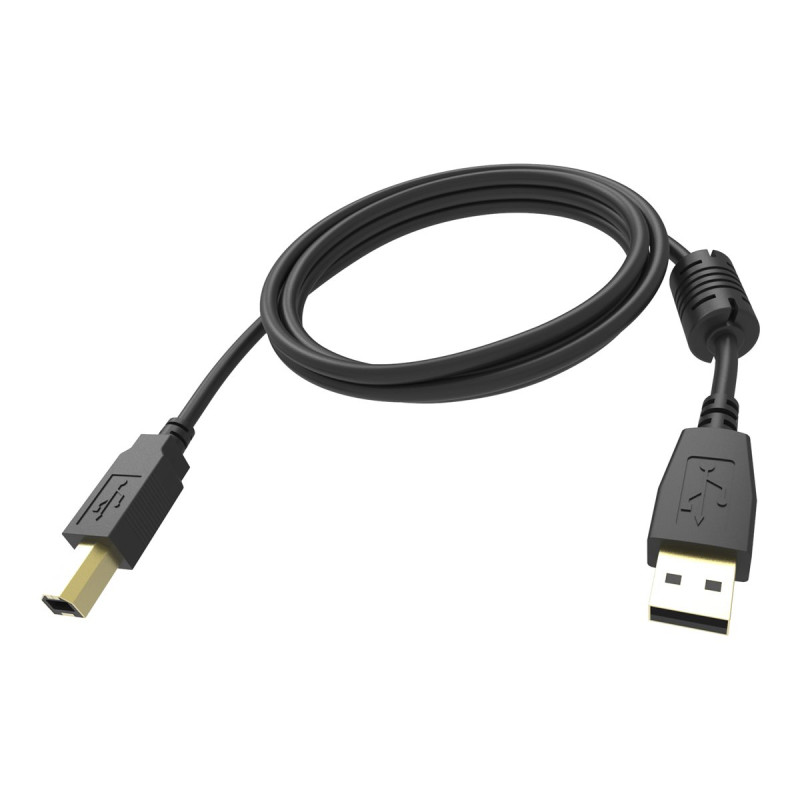 Cable USB 2.0 micro B a A de 5 m - conectores chapados en oro - núcleo