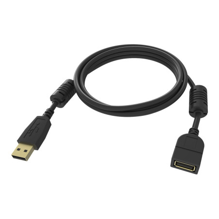 Cable de extensión USB 2.0 de 2 m - conectores chapados en oro - núcle