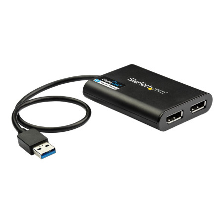 StarTech Adaptador Gráfico Externo USB 3.0 a DisplayPort Doble 4K60 -