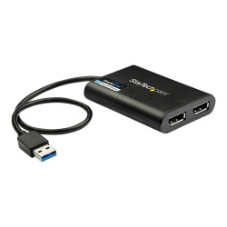 StarTech Adaptador Gráfico Externo USB 3.0 a DisplayPort Doble 4K60 -