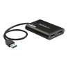 StarTech Adaptador Gráfico Externo USB 3.0 a DisplayPort Doble 4K60 -