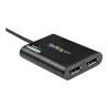 StarTech Adaptador Gráfico Externo USB 3.0 a DisplayPort Doble 4K60 -