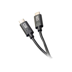 C2G 1.8m (6ft) USB C Cable - USB 2.0 (3A) - M/M USB Type C Cable - Bla