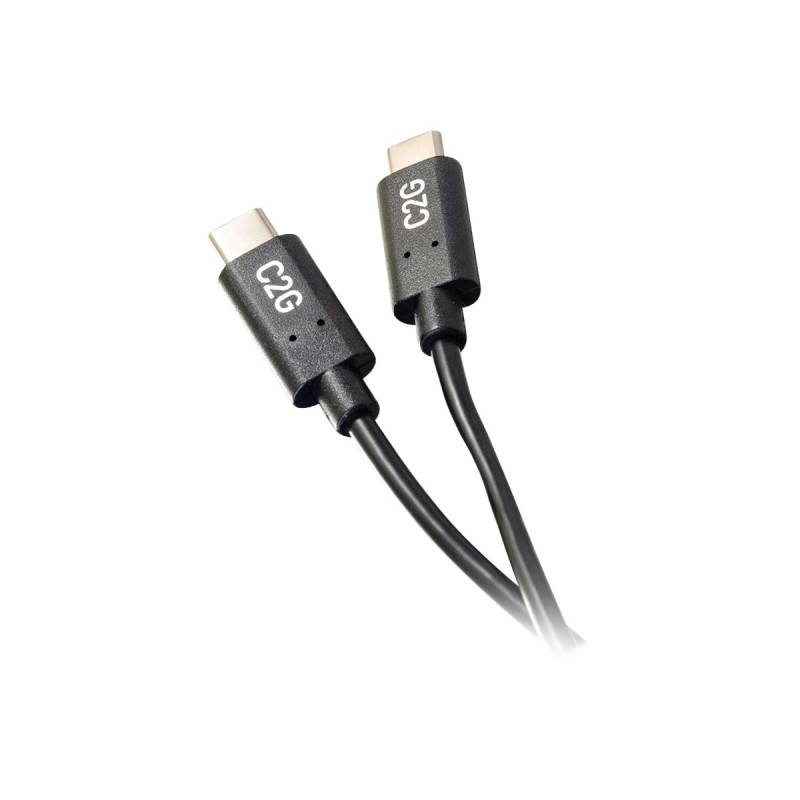 C2G 1.8m (6ft) USB C Cable - USB 2.0 (3A) - M/M USB Type C Cable - Bla