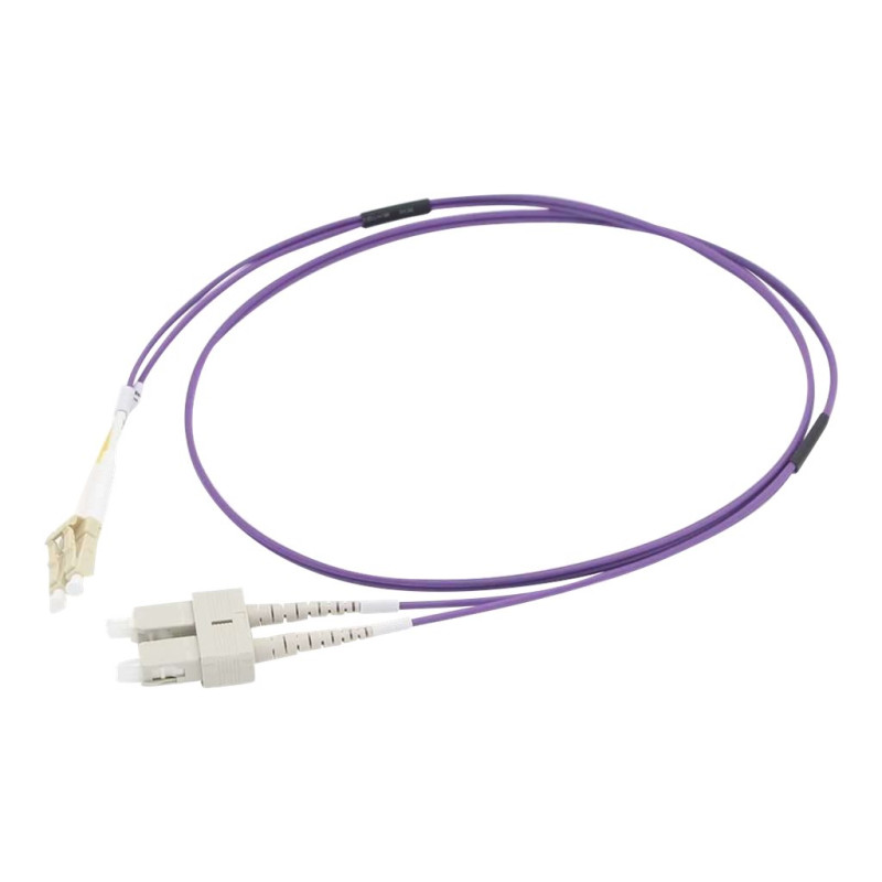 C2G 15m LC/SC OM4 LSZH Fibre Patch - Purple - Cable de inter | APLIUM