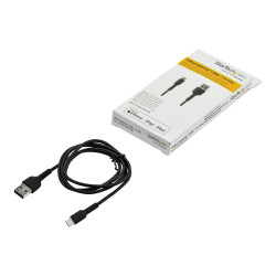 StarTech.com Cable Resistente USB-A a Lightning de 1 m Negro | APLIUM