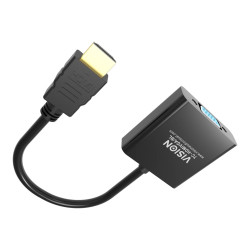 Adaptador HDMI a VGA - resolución máxima 1920 x 1080 - no convierte VG