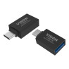Adaptador USB C a USB A: se conecta a USB C y tiene un puerto USB A 3.
