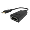 Adaptador USB C a HDMI: se conecta a USB C y tiene un conector HDMI de