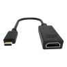 Adaptador USB C a HDMI: se conecta a USB C y tiene un conector HDMI de