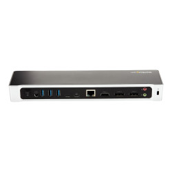StarTech.com Dock USB-C - Docking Station para 3 Monitores 4K con 2 Di