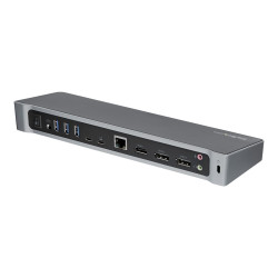 StarTech.com Dock USB-C - Docking Station para 3 Monitores 4K con 2 Di
