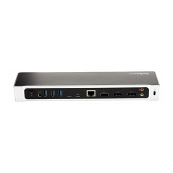 StarTech.com Dock USB-C - Docking Station para 3 Monitores 4K con 2 Di