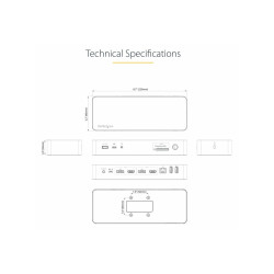 StarTech.com Docking Station Universal para Portátil - Dock USB-C y US
