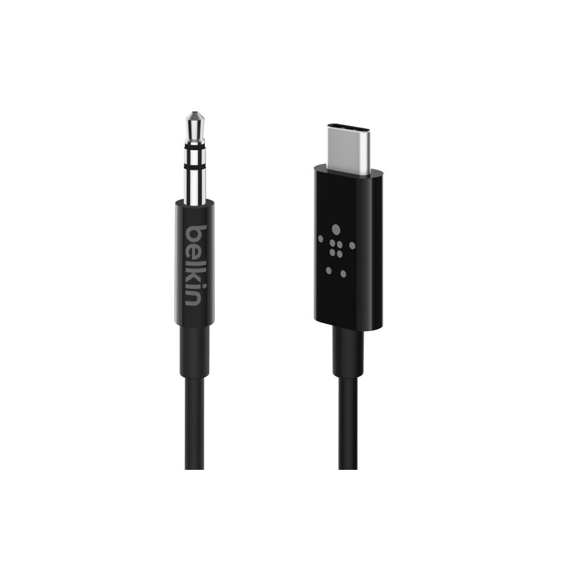 Belkin RockStar - Cable de audio - USB-C macho a mini-phone stereo 3.5