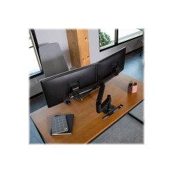 Lx Desk Dual Direct Arm Matte Black | APLIUM
