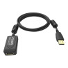 Cable de extensión USB 2.0 de 5 m - núcleos de ferrita - 480 mbps - má