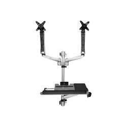 Wall Mounted Workstation For Dual Monitors Up To 30IN | APLIUM