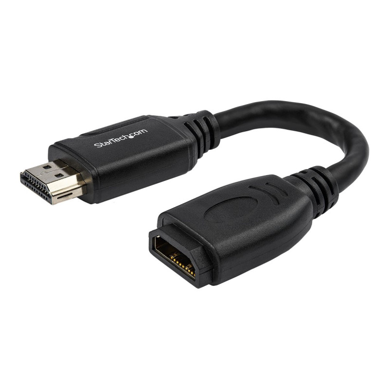 StarTech.com Cable de 15cm de Extensión Alargador HDMI 2.0 de Alta Vel