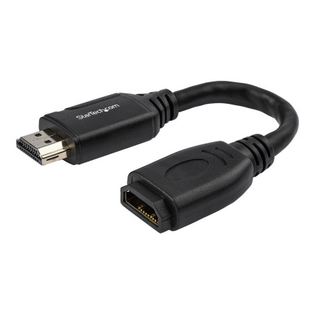 StarTech.com Cable de 15cm de Extensión Alargador HDMI 2.0 de Alta Vel