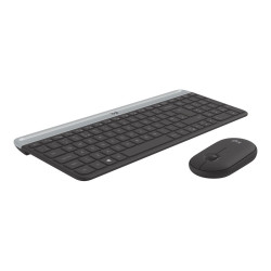 Logitech Slim Wireless Combo MK470 - Juego de teclado y ratón - inalám