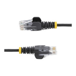 2M Slim CAT6 Cable - Black Snagless - 28 Awg Copper Wire | APLIUM