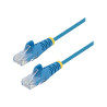 StarTech.com 50cm Slim LSZH CAT6 Ethernet Cable, 10 Gigabit Snagless R